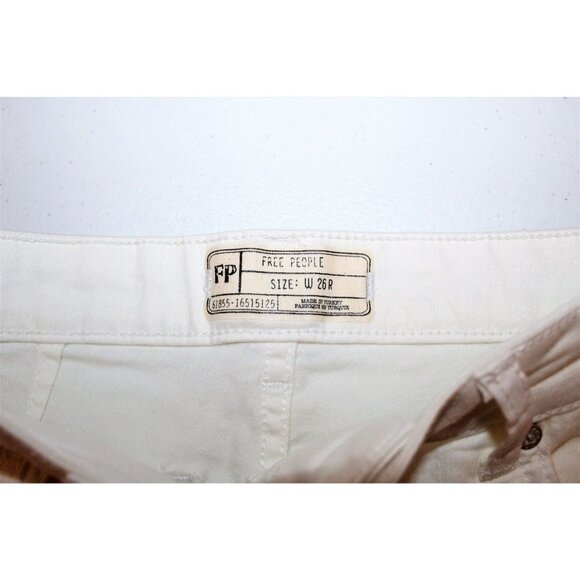 NWT Free People Del Wray Step Hem White pants 26 - Picture 6 of 12